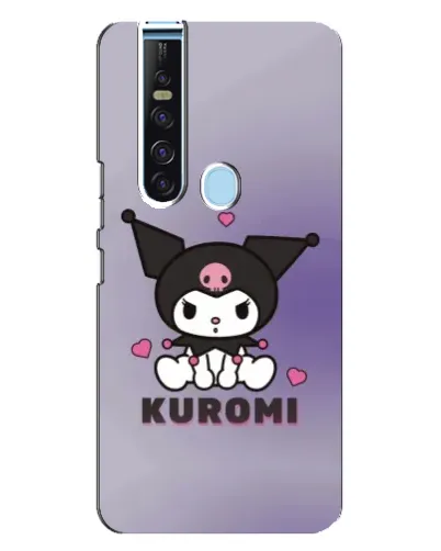 Чехол для TECNO Camon 15 Pro с картинкой «Kuromi — фиолетовый арт»