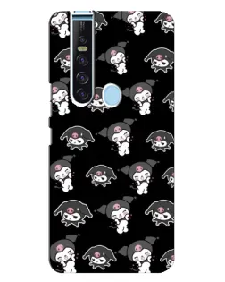 Чехол для TECNO Camon 15 Pro с картинкой «Черный паттерн Kuromi» Чехол для TECNO Camon 15 Pro с картинкой «Черный паттерн Kuromi»