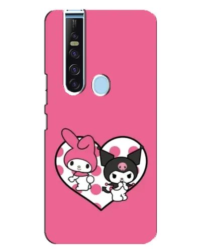 Чехол для TECNO Camon 15 Pro с картинкой «Kuromi и My Melody»