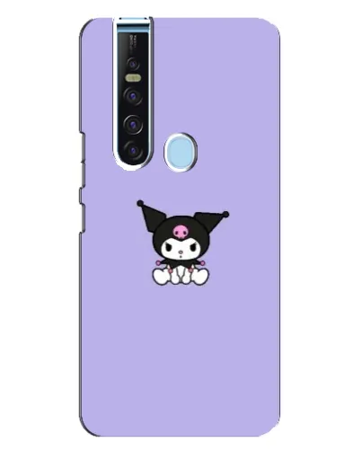Чехол для TECNO Camon 15 Pro с картинкой «Kuromi — фиолетовый минимализм»