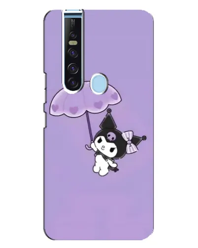 Чехол для TECNO Camon 15 Pro с картинкой «Kuromi с зонтиком»