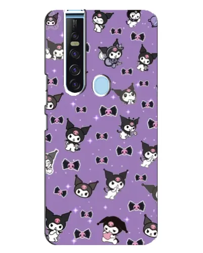 Чехол для TECNO Camon 15 Pro с картинкой «Kuromi — паттерн»