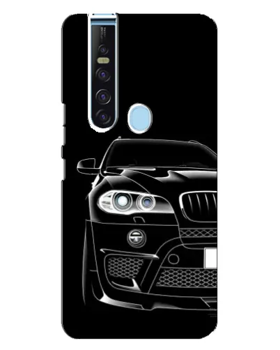 Чехол для TECNO Camon 15 Pro с картинкой «Темный силуэт BMW»