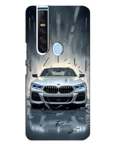 Чехол для TECNO Camon 15 Pro с картинкой «BMW в свете фар»