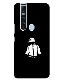 Чохол для TECNO Camon 15 Pro з картинкою «PUBG — білий шолом»