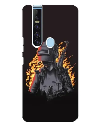 Чохол для TECNO Camon 15 Pro з картинкою «PUBG — вогняний силует» Чохол для TECNO Camon 15 Pro з картинкою «PUBG — вогняний силует»