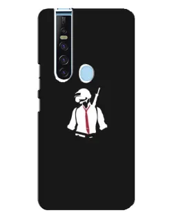 Чохол для TECNO Camon 15 Pro з картинкою «PUBG — силует воїна»