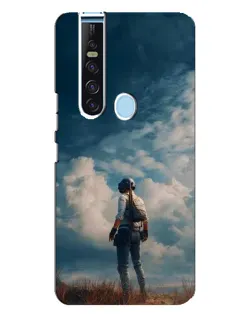 Чохол для TECNO Camon 15 Pro з картинкою «Герой PUBG на скелі»