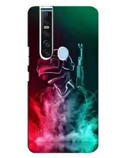 Чохол для TECNO Camon 15 Pro з картинкою «PUBG — вогняний воїн»