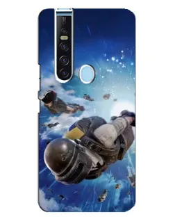 Чохол для TECNO Camon 15 Pro з картинкою «Десант PUBG — стрибок»