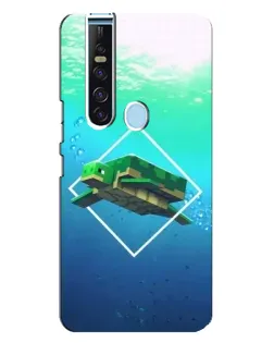 Чохол для TECNO Camon 15 Pro з картинкою «Черепаха Minecraft»