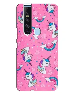 Чехол для TECNO Camon 15 Pro с картинкой «Unicorn паттерн розовый» Чехол для TECNO Camon 15 Pro с картинкой «Unicorn паттерн розовый»