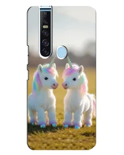Чехол для TECNO Camon 15 Pro с картинкой «Пара единорогов» Чехол для TECNO Camon 15 Pro с картинкой «Пара единорогов»