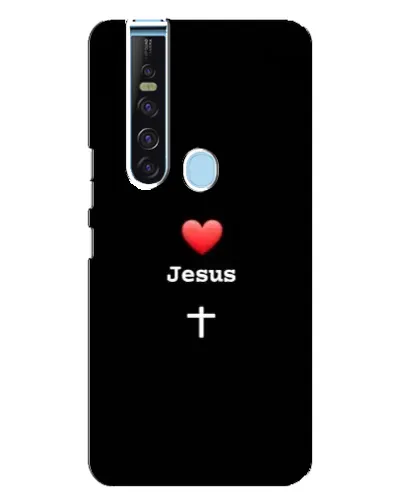 Чехол для TECNO Camon 15 Pro с картинкой «Сердце - Jesus»