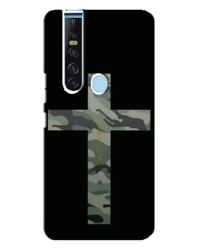 Чехол для TECNO Camon 15 Pro с картинкой «Милитари Крест»