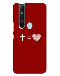 Чехол для TECNO Camon 15 Pro с картинкой «Уравнение любви»