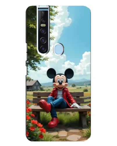 Чехол для TECNO Camon 15 Pro с картинкой «Микки на скамейке» Чехол для TECNO Camon 15 Pro с картинкой «Микки на скамейке»