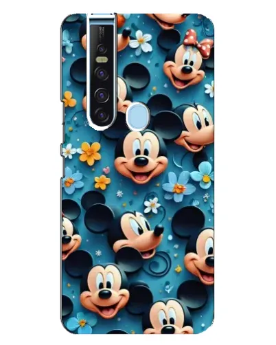 Чехол для TECNO Camon 15 Pro с картинкой «Паттерн Микки и Минни» Чехол для TECNO Camon 15 Pro с картинкой «Паттерн Микки и Минни»