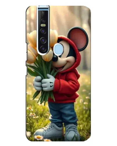 Чехол для TECNO Camon 15 Pro с картинкой «Микки с тюльпанами» Чехол для TECNO Camon 15 Pro с картинкой «Микки с тюльпанами»