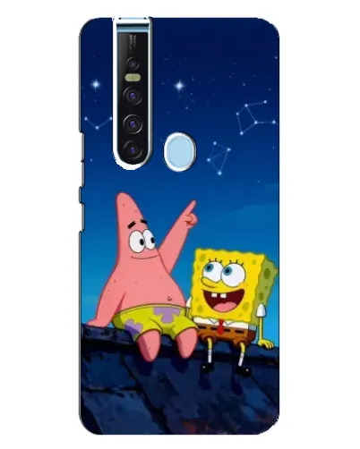 Чехол для TECNO Camon 15 Pro с картинкой «Губка Боб и Патрик ночью» Чехол для TECNO Camon 15 Pro с картинкой «Губка Боб и Патрик ночью»