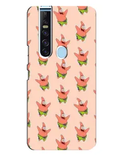 Чехол для TECNO Camon 15 Pro с картинкой «Патрик Стар паттерн»