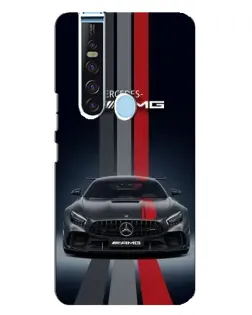 Чехол для TECNO Camon 15 Pro с картинкой «Mercedes — белый карбон»