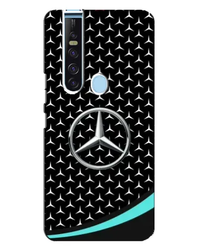 Чехол для TECNO Camon 15 Pro с картинкой «Mercedes — бирюзовый акцент»