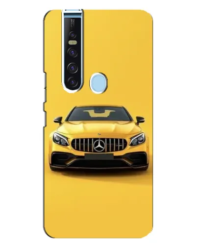 Чехол для TECNO Camon 15 Pro с картинкой «Желтый Mercedes GT»