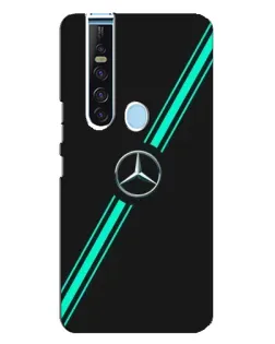 Чехол для TECNO Camon 15 Pro с картинкой «Спортивные линии Mercedes»