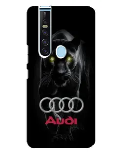 Чехол для TECNO Camon 15 Pro с картинкой «Пантера и Audi» Чехол для TECNO Camon 15 Pro с картинкой «Пантера и Audi»