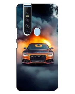 Чехол для TECNO Camon 15 Pro с картинкой «Audi в огненном дыму» Чехол для TECNO Camon 15 Pro с картинкой «Audi в огненном дыму»