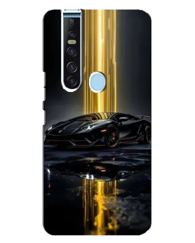 Чехол для TECNO Camon 15 Pro с картинкой «Ночной Lamborghini драйв»