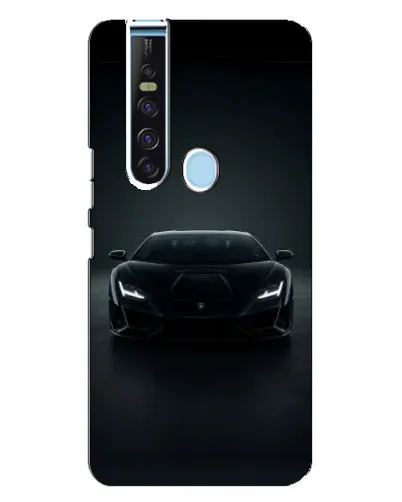 Чехол для TECNO Camon 15 Pro с картинкой «Черный Lamborghini Aventador»