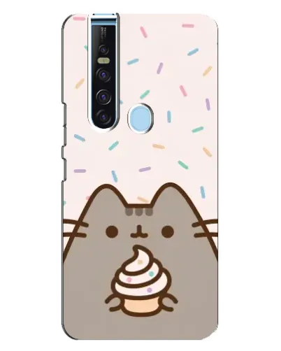 Чохол для TECNO Camon 15 Pro з картинкою «Пушин з кексом»
