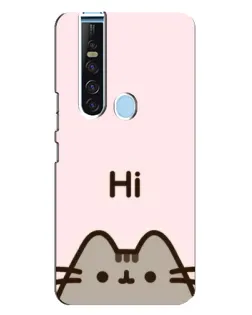 Чехол для TECNO Camon 15 Pro с картинкой «Пушин говорит Hi» Чехол для TECNO Camon 15 Pro с картинкой «Пушин говорит Hi»
