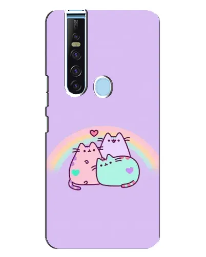 Чохол для TECNO Camon 15 Pro з картинкою «Веселкові Пушини»