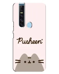 Чохол для TECNO Camon 15 Pro з картинкою «Pusheen логотип»