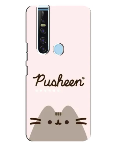 Чохол для TECNO Camon 15 Pro з картинкою «Pusheen логотип»