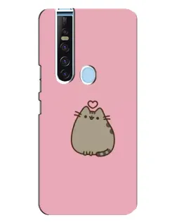 Чохол для TECNO Camon 15 Pro з картинкою «Pusheen серце»