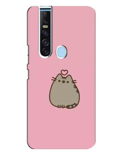 Чохол для TECNO Camon 15 Pro з картинкою «Pusheen серце»