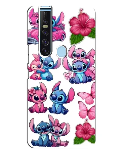 Чохол для TECNO Camon 15 Pro з картинкою «Стікери Stitch та Angel» Чохол для TECNO Camon 15 Pro з картинкою «Стікери Stitch та Angel»