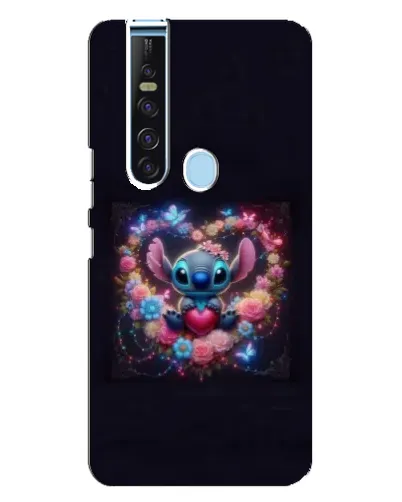 Чохол для TECNO Camon 15 Pro з картинкою «Stitch у квітах» Чохол для TECNO Camon 15 Pro з картинкою «Stitch у квітах»
