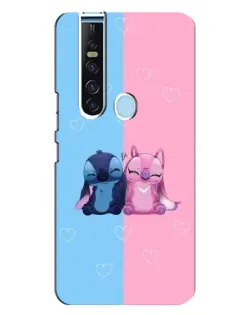 Чохол для TECNO Camon 15 Pro з картинкою «Stitch та Angel Love»