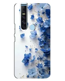 Чохол для TECNO Camon 15 Pro з картинкою «Блакитний квітковий каскад»