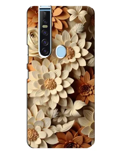 Чохол для TECNO Camon 15 Pro з картинкою «Бежевий флористичний декор» Чохол для TECNO Camon 15 Pro з картинкою «Бежевий флористичний декор»
