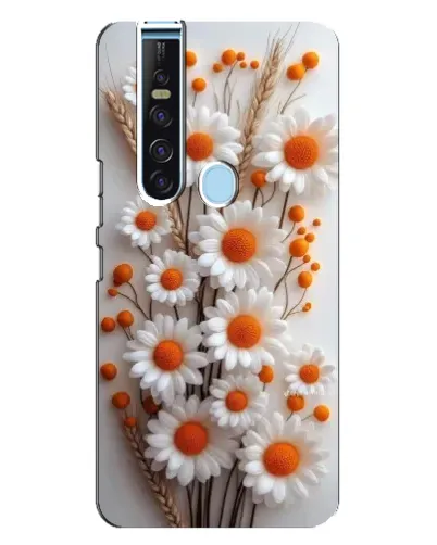 Чохол для TECNO Camon 15 Pro з картинкою «Білі сухоцвіти» Чохол для TECNO Camon 15 Pro з картинкою «Білі сухоцвіти»