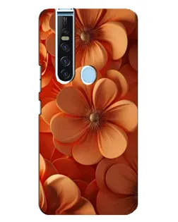 Чохол для TECNO Camon 15 Pro з картинкою «Помаранчева макро квітка»