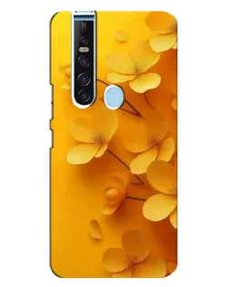 Чохол для TECNO Camon 15 Pro з картинкою «Золоті пелюстки»
