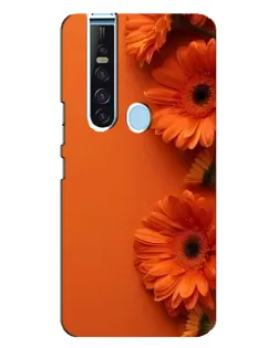 Чохол для TECNO Camon 15 Pro з картинкою «Помаранчеві гербери»