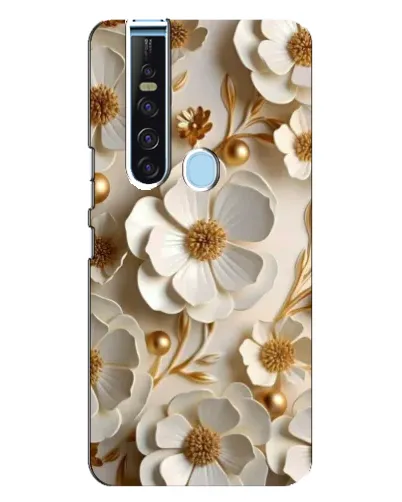 Чохол для TECNO Camon 15 Pro з картинкою «Білі паперові квіти» Чохол для TECNO Camon 15 Pro з картинкою «Білі паперові квіти»